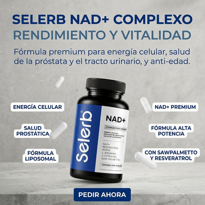 SELERB NAD+ LIPOSOMAL – ENERGÍA CELULAR Y VITALIDAD MASCULINA | ENVÍO GRATIS 🇬🇹