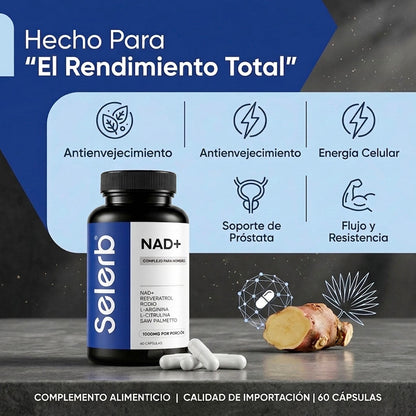 SELERB NAD+ LIPOSOMAL – ENERGÍA CELULAR Y VITALIDAD MASCULINA | ENVÍO GRATIS 🇬🇹