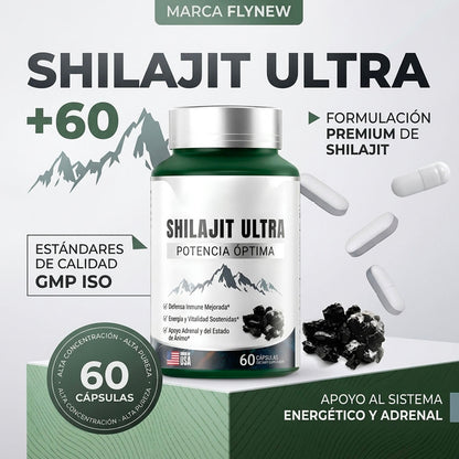 SHILAJIT ULTRA 60 – ENERGÍA, VITALIDAD Y POTENCIA MASCULINA | ENVÍO GRATIS 🇬🇹