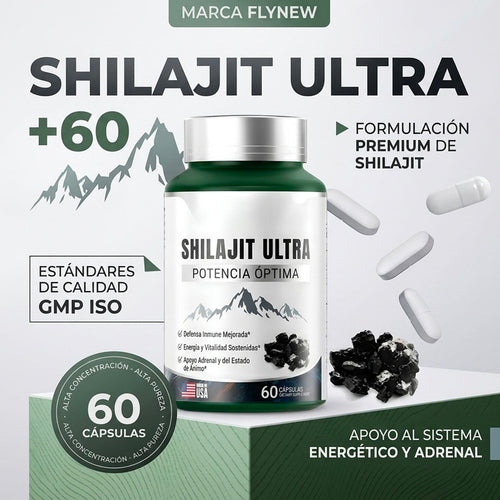 SHILAJIT ULTRA 60 – ENERGÍA, VITALIDAD Y POTENCIA MASCULINA | ENVÍO GRATIS 🇬🇹